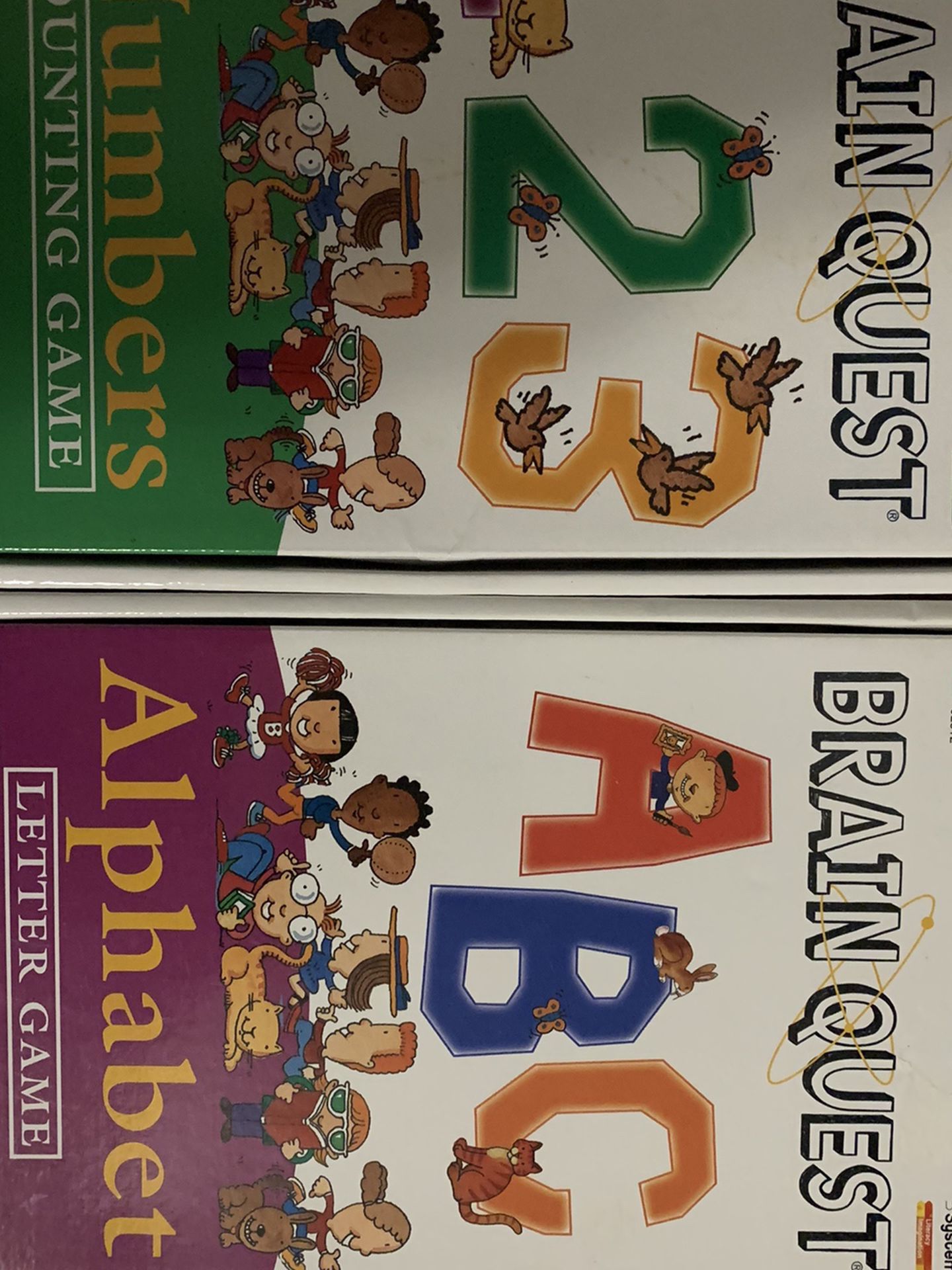 ABC And 123 Brain Quest Board Games
