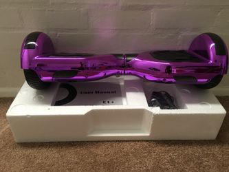 Brand new purple metallic hoverboard