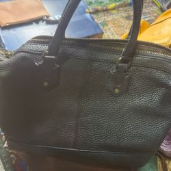 Madewell Berliner Black Leather Satchel