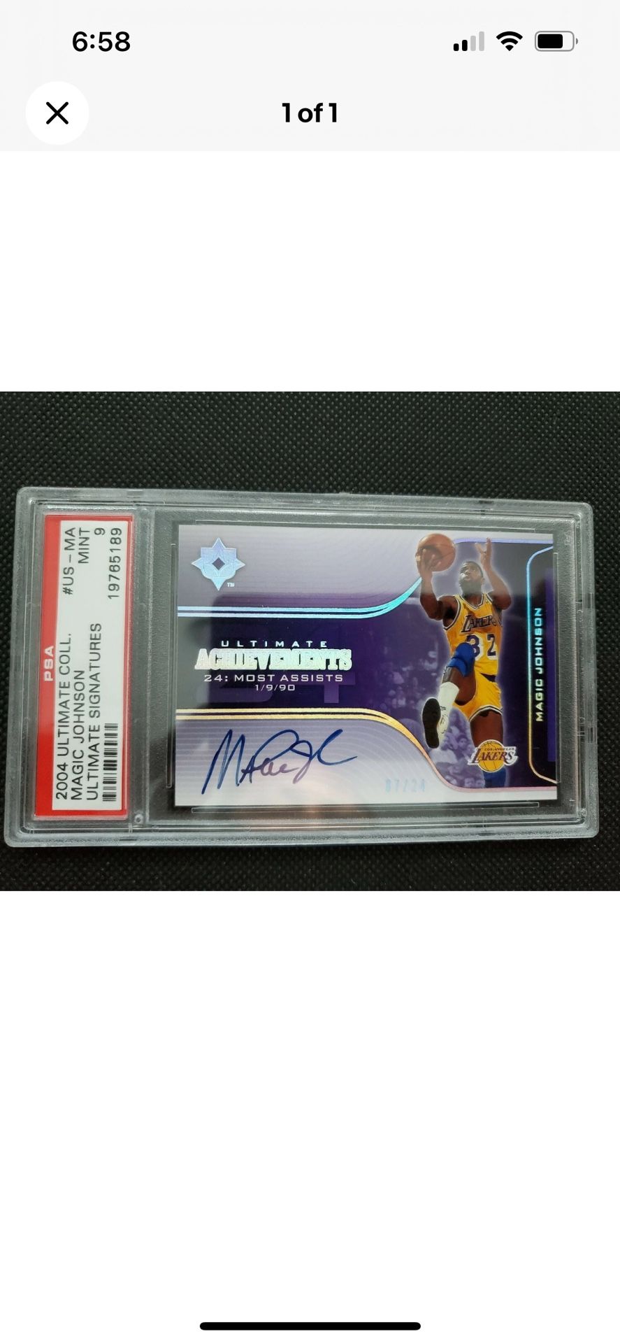 2004-05 Magic Johnson Auto Ultimate Achievements