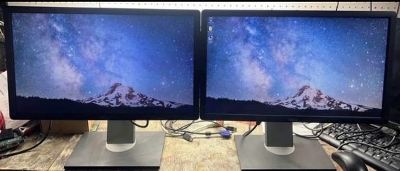 Dell 22" Dual Monitor Set - 1080p - HD - like new