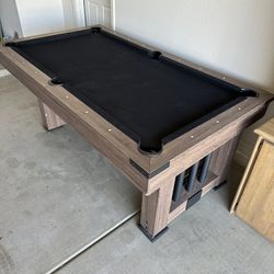 Pool Table, Ping Pong Table And Dining Table All In One 