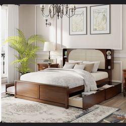 Queen size bed frame