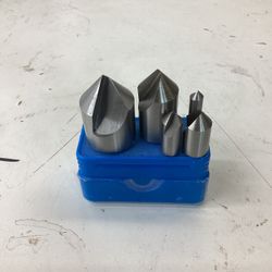 5 Pc 82 Degree 1/4'' - 1'' HSS Single Flute Countersink Straight Shank 