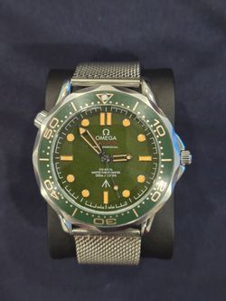 Mens Luxury Stainless Steel Watch Green Dial - OMG
