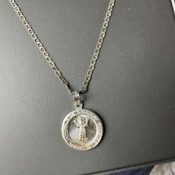 Cadena De Plata Con Medalla De San Judas