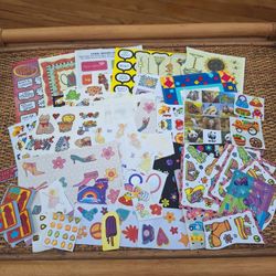 Y2K Stickers Bundle 2000s Girly Shoes Scrapbooking Current Glitter Sandy Lion Nostalgia