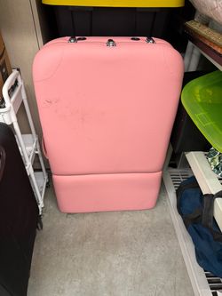 Pink massage table