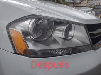 Lavado de motor y pulida de luces