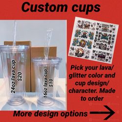 Western Cowgirl Lava Glitter Customized Cup