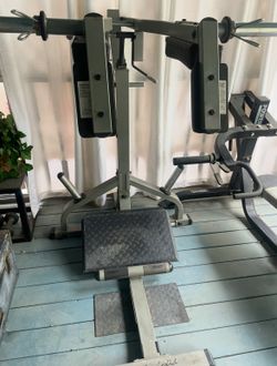 BODY-SOLID Plate-Loaded Squat / Calf Raise Machine – Heavy Duty Commercial Quality