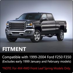 3" Adjustable Front Leveling Lift Kit Compatible with 1(contact info removed) Ford F-250 F-350 #1635T T6-3