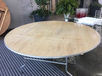 72" (6 foot) solid wood banquet table