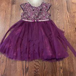 Jona Michelle Girls Size 7 Purple Fancy Sleeveless Dress