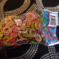 Color Rubber Bands,  Latex Free,  Assorted Colors