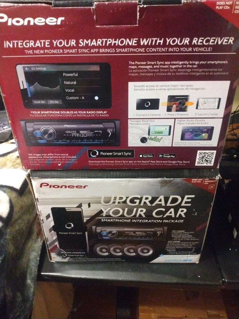 Pioneer Mxt-S3166BT Digital Media Receiver And Speaker Bundle With Bluetooth