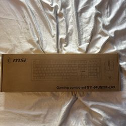 NEW Sealed MSI Gaming Mouse and Keyboard combo S11-04US20F-LAX- BLACK