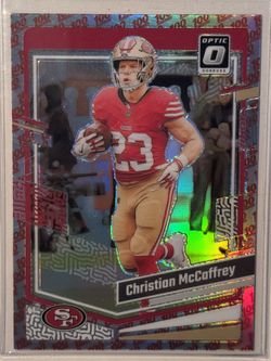2023 Donruss Optic 💯 Emoji 49er Christian McCaffrey