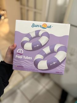 Sun's Out Inflatable Pool Tubes 2-Pack