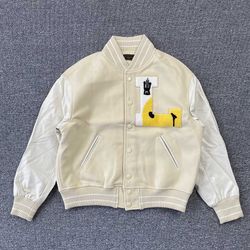 Kapital Cream L Logo Baseball Jacket 