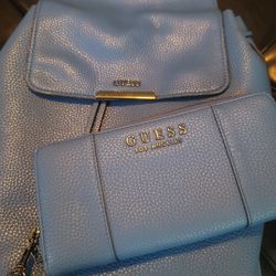 Guess Leather Backpack/Wristlet