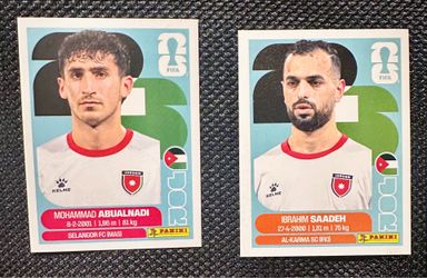 2026 FIFA World Cup Panini Stickers Jordan MOHAMMAD ABUALNADI IBRAHIM SAADEH JOR