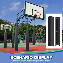 4" Basketball Pole Pads 47.2" Tall Weather Resistant Garage Pads B-45