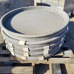 CEMENT SAUCERS FOR POTS $100 EACH 38" INCH WIDE