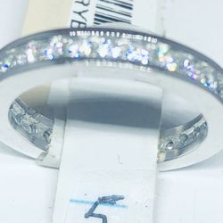 Sterling Silver Eternity Band Size 5