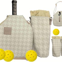 Pickleball Paddle Cover And Waterbottle Cover Set