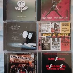 ROCK CLASSIC CDS (6) BLACK SABBATH, THE CULT, GUNS AND ROSES 