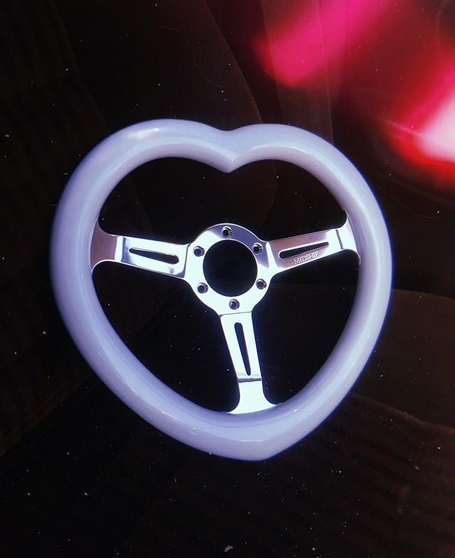 Rare JDM Heart shaped steering wheel