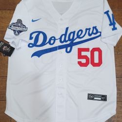 Los Angeles Dodgers Mookie Betts Youth kids Championship Edition Jersey.