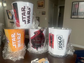 Star Wars Collectible Metal Popcorn Buckets – Set of 4