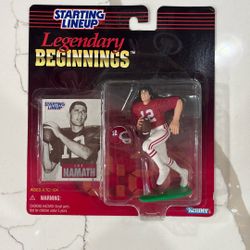 Joe Namath Alabama & Joe Montana KC Chiefs Starting Lineup