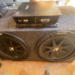 kicker Comps 12 Inch Subwoofer With 1500 Watt Amp And Epicentre Or Equalizer   
