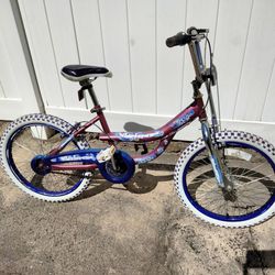 Huffy Whirlarama 20" Girl's Pink Purple BMX Bike Coaster + Hand Brakes