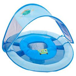 SwimWays Baby Spring Float Sun Canopy - Blue Sea Monster ⭐️ NEW ⭐️
