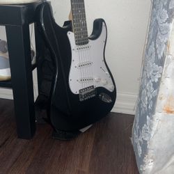 Electric Guitar And Amp
