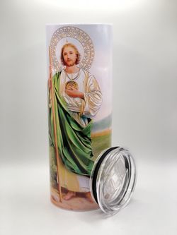 San Judas Tumbler San Juditas Coffee Cup New In Box 