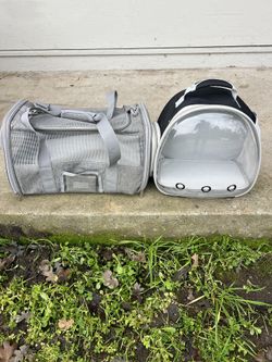 Pet Carrier And See Through Carrier Back Pack