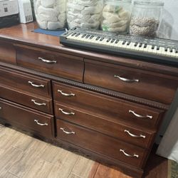 (2) Vaughn bassett Dressers Chest If Drawers Entry Way Table Kitchen 60" + Tall Matching (color) Dresser