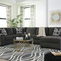 New Ballinasloe Smoke RAF Sectional & Couch Sofa 