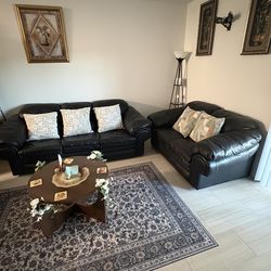 Real Leather Couch Set