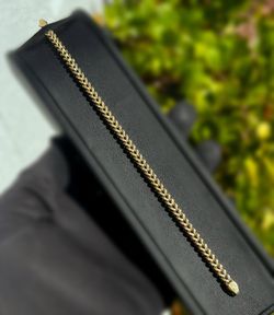 Jewelry 10k solid Yellow Gold Franco link 8.50” Bracelet 7.60 grams 4.00mm