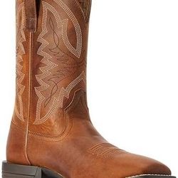 NEW SZ 11.5 Wide Men Western Cowboy Work Boots Ariat Hybrid Ranchwork Riding Boot