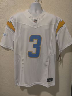 New Mens Chargers James Jr #3 White Jerseys Stitched