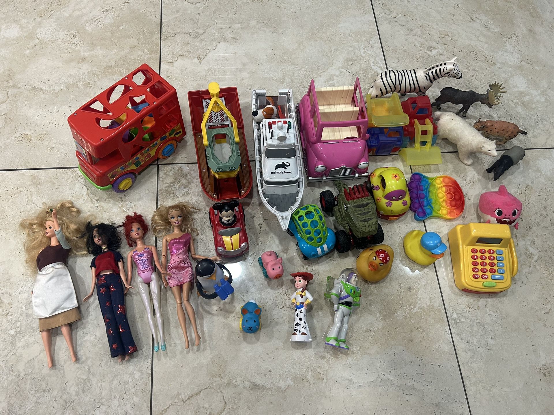 assorted toys