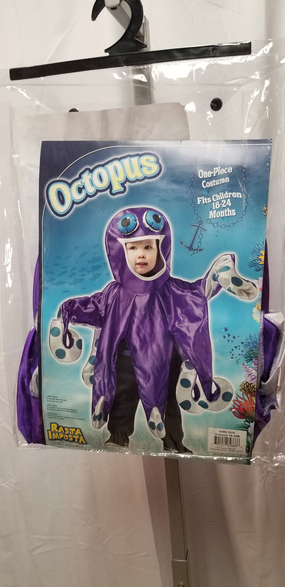 18/24 months octopus costume
