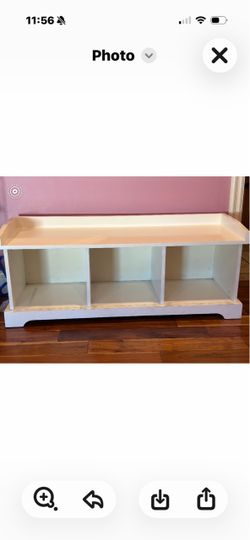 Wood storage bench $75 obo